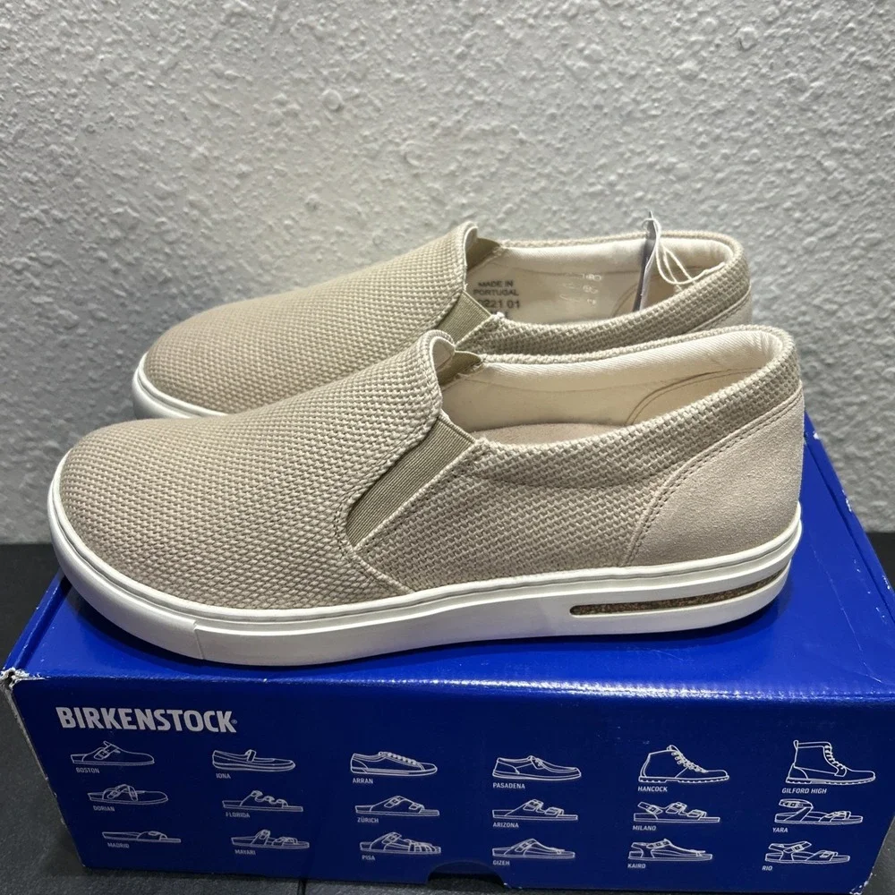 Birkenstock Oswego Textile Suede Sandcastle EU 40 US L9 M7 Womens Mens